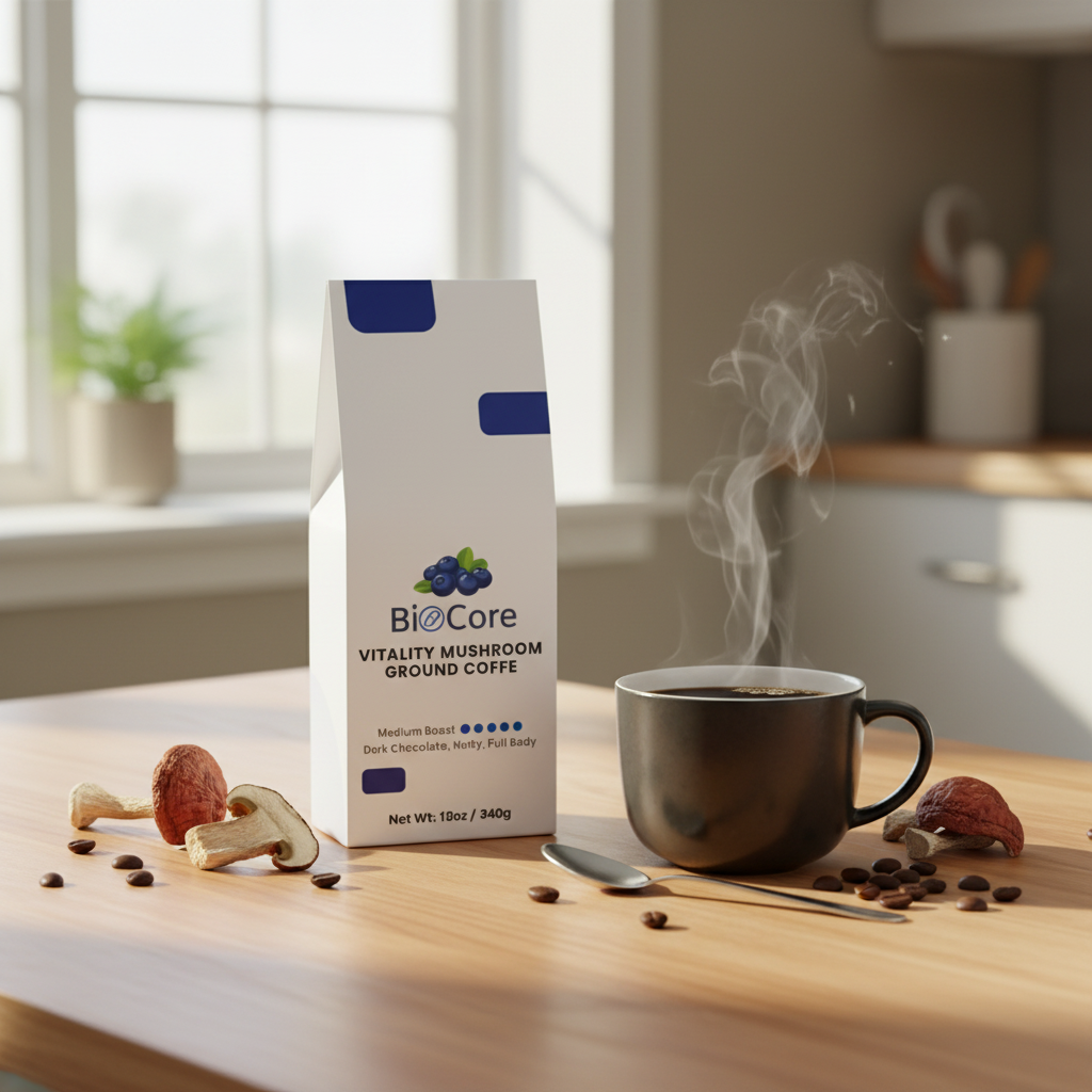 Mushroom Coffee Styled