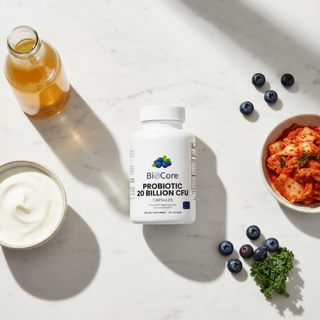 Probiotic Flat Lay
