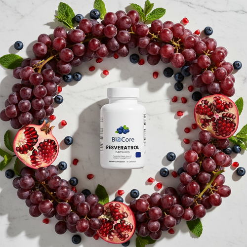 Resveratrol Flat Lay