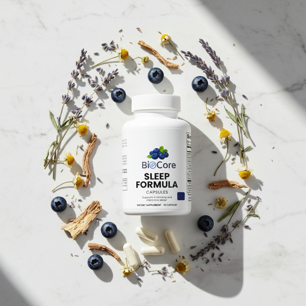 Sleep Formula Bright Flat Lay