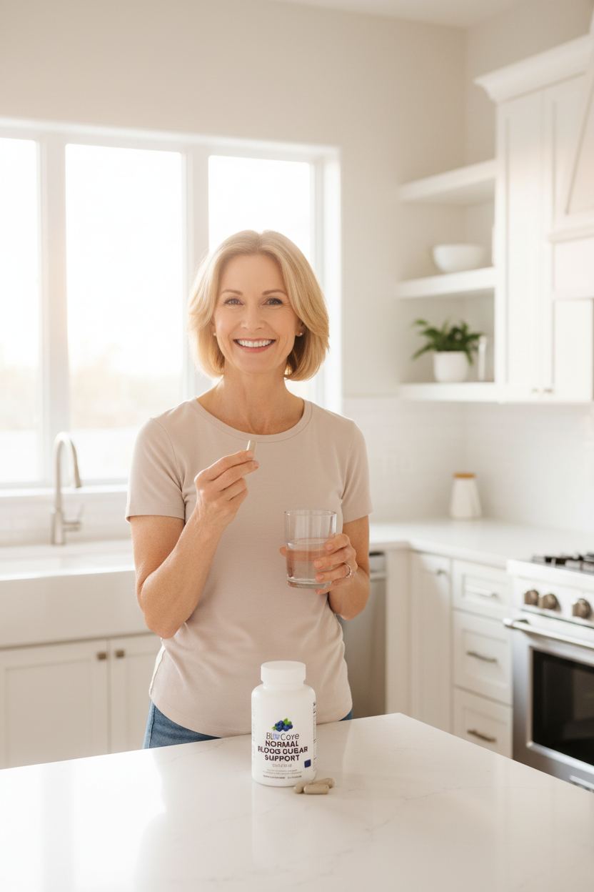 Woman Taking Capsule